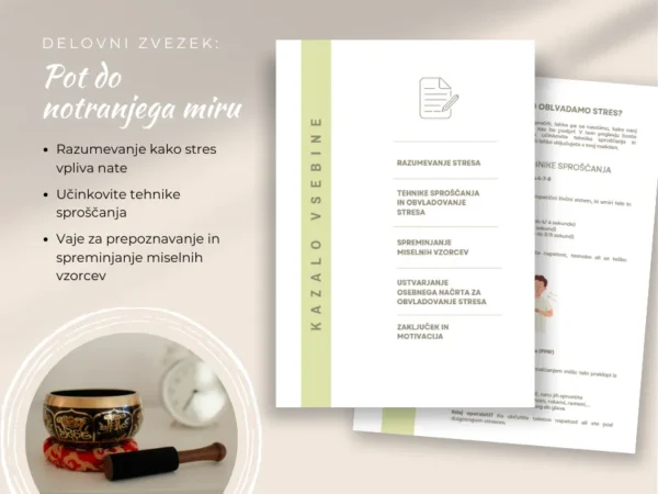 Delovni zvezek: Pot do notranjega miru - slika 2